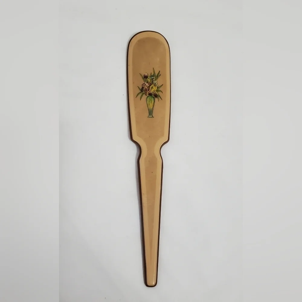 Vintage DuPont Lucite Vanity Set Mirror Brush Comb Floral Art Deco Boudoir - Picture 7 of 16